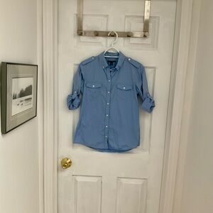 Banana Republic Women's  Blue Button Down Shirt